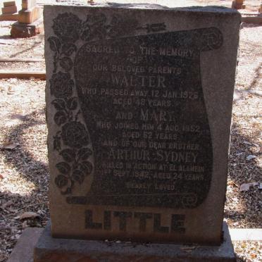 LITTLE Walter -1926 &amp; Mary -1952 :: LITTLE Arthur Sydney -1942