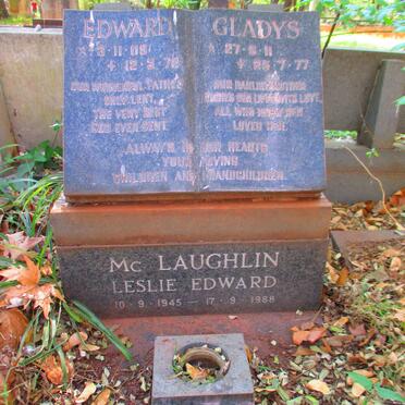 MCLAUGHLIN Edward 1909-1972 & Gladys 1911-1977 :: MCLAUGHLIN Leslie Edward 1945-1988