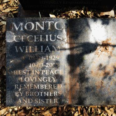 MONTO Cecelius William 1929-2005