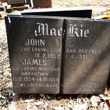 MACKIE James 1924-1984 :: MACKIE John 1952-1981