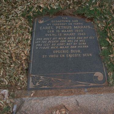 MARAIS Carel Petrus 1900-1943