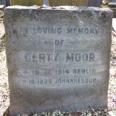 MOOR Gerty 1914-1939