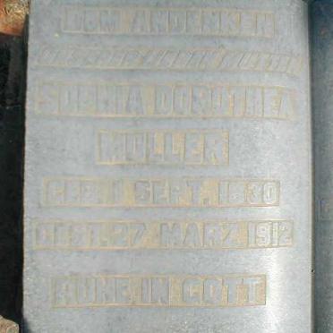 MULLER Sophia Dorothea 1830-1912