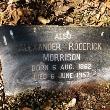 MORRISON Alexander Roderick 1862-1957