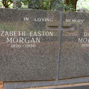 MORGAN David 1870-1961 &amp; Elizabeth Easton 1870-1950