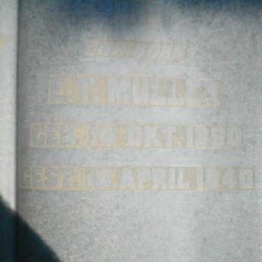 MULLER E.T. 1860-1940