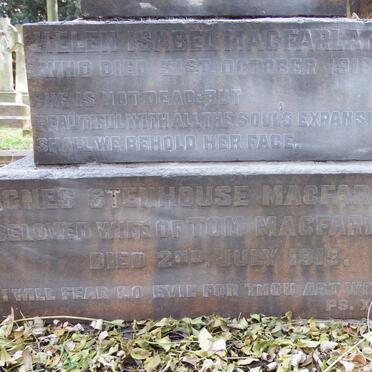 MACFARLANE Helen Isabel -1918 :: MACFARLANE Agnes Stenhouse -1919