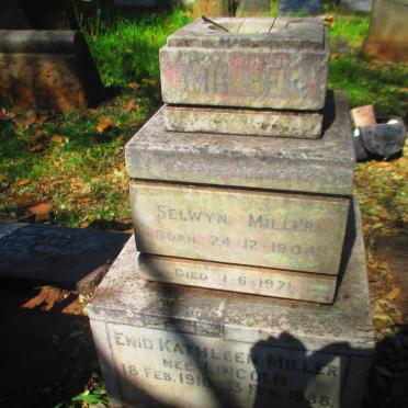 MILLER Selwyn 1904-1971 & Enid Kathleen LINCOLN 1910-1988