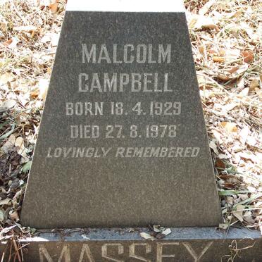 MASSEY Malcolm Campbell 1929-1978