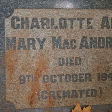 MacANDREW Charlotte Ann Mary -1946