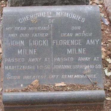 MILNE John -1956 &amp; Florence Amy -1959