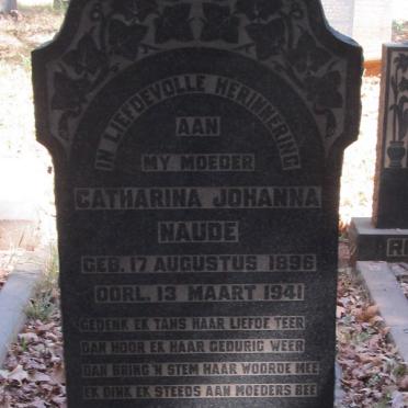 NAUDE Catharina Johanna 1896-1941