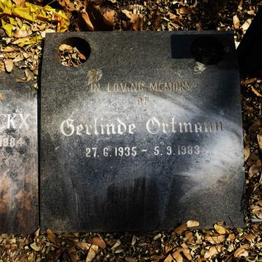 ORTMANN Gerlinde 1935-1983