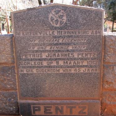 PENTZ Petrus Johannes 1868-1913