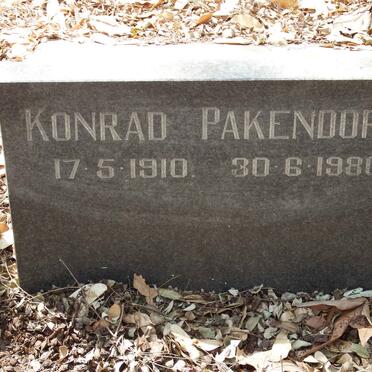 PAKENDORF Konrad 1910-1980