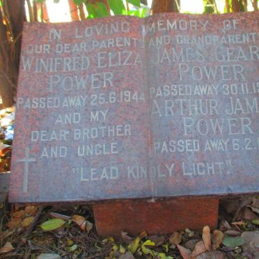 POWER James Geary -1951 &amp; Winifred Eliza -1944 :: POWER Arthur James -1963