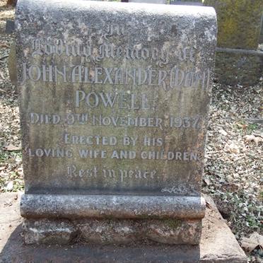 POWELL John Alexander -1937