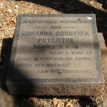 POTGIETER Johanna Dorothea -1941