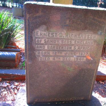 RICHARDSON Ernest D. 1877-1941