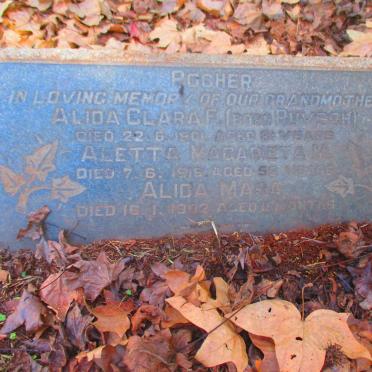 ROCHER Aletta Magarieta M. -1916 :: ROCHER Alida Clara F. nee RUYSCH -1901