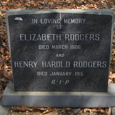 RODGERS Henry Harold -1915 &amp; Elizabeth -1906