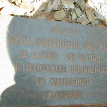 RIJ Anna Margaretha, van 1882-1952