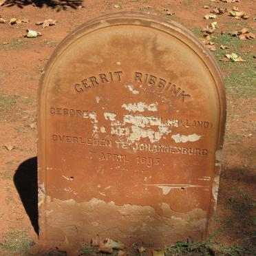 RIBBINK Gerrit 18??-1893