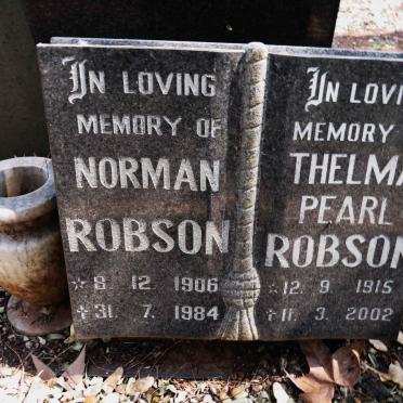 ROBSON Norman 1906-1984 &amp; Thelma Pearl 1915-2002