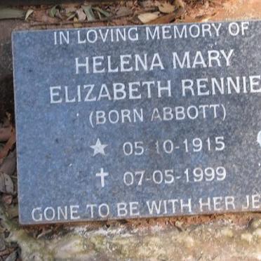 RENNIE Helena Mary Elizabeth nee ABBOTT 1915-1999