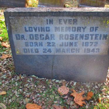ROSENSTEIN Oscar 1872-1943