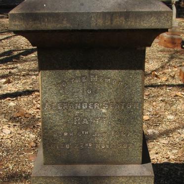 RAITT Alexander Seaton 1867-1907