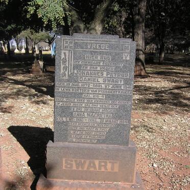 SWART Johannes Petrus Daniel 1872-1941 &amp; Anna Magrietha 1880-1954