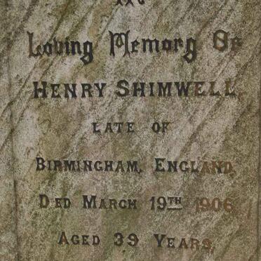 SHIMWELL Henry -1906