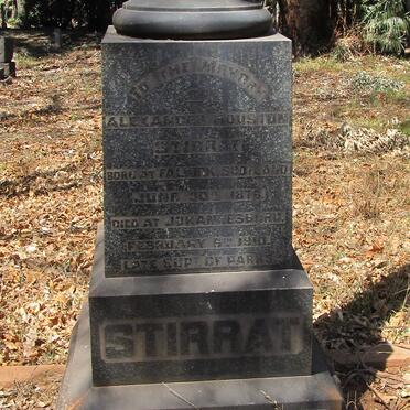 STIRRAT Alexander Houston 1876-1910