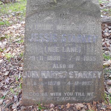STARKEY John Harrod 1879-1957 &amp; Jessie LANE 1880-1955