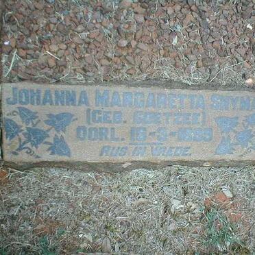 SNYMAN Johanna Margaretta geb. COETZEE -1889