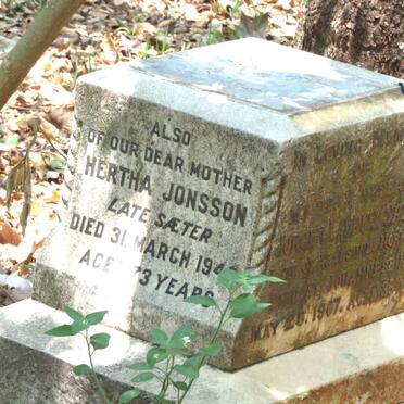 JONSSON Hertha formerly SAETER -194?