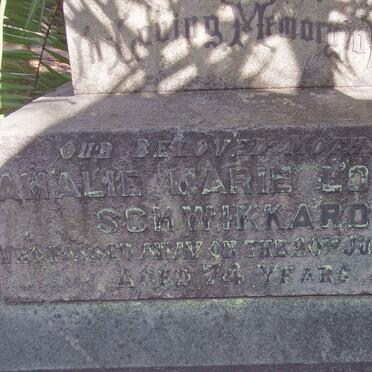 SCHWIKKARD Amalie Marie Louisa -1909