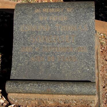 SOMERSET Edmund Thomas -1951