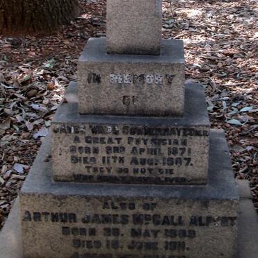 SUMMERHAYS James Ward 1871-1907 :: ALP??T Arthur James McCall 1909-1911