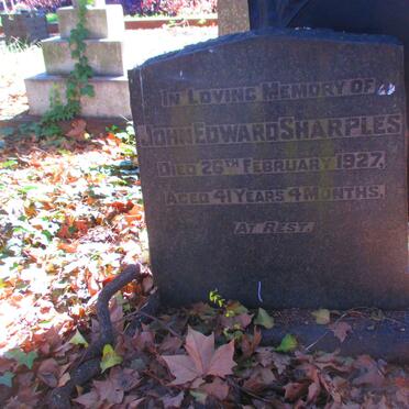 SHARPLES John Edward -1927