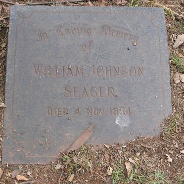 SEAGER William Johnson -1954