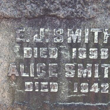 SMITH E.J. -1898 &amp; Alice -1942 _2