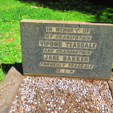 TEASDALE Vipond :: BARKER Jane formerly TEASDALE