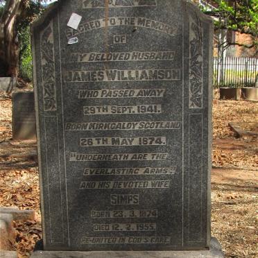 WILLIAMSON James 1874-1941 &amp; Simps 1874-1955