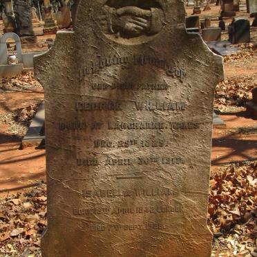 WILLIAM George 1829-1917 &amp; Isabella 1842-1928