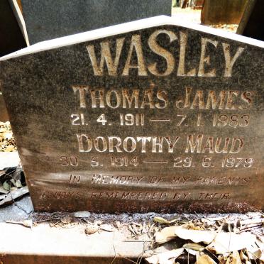 WASLEY Thomas James 1911-1983 &amp; Dorothy Maud 1914-1979