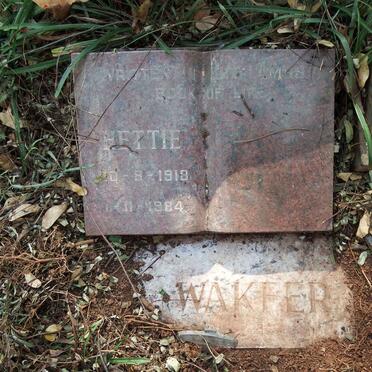 WAKFER Hettie 1918-1984