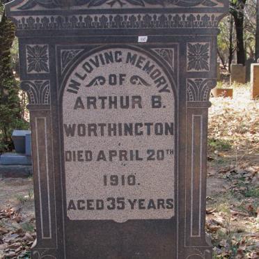 WORTHINGTON Arthur B. -1910