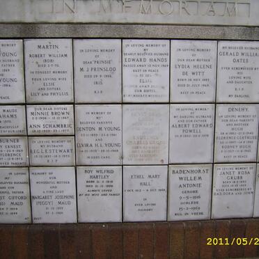 020 Memorial wall